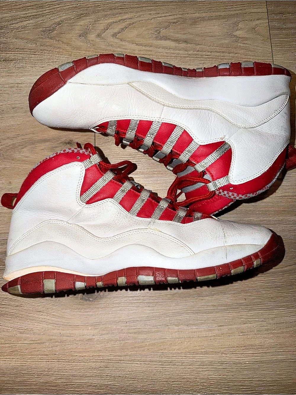 Nike Air Jordan 10 Red Steel Sneakers..No Box